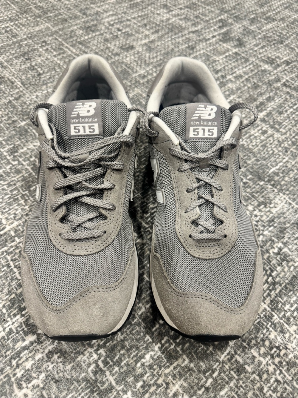 New Balance 515 Men's Gray Mesh & Suede Sneakers